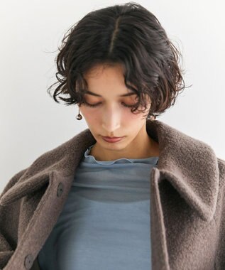 #Newans 【昨年即完売コート新色追加！】プードルコクーンコート モカブラウン