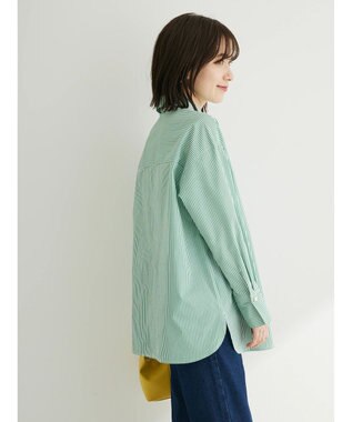 Green Parks ・ＥＬＥＮＣＡＲＥ　ＤＵＥ　パールボタンシャツチュニック Green