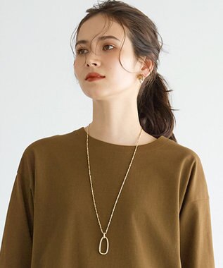 オーバルトップ ネックレス