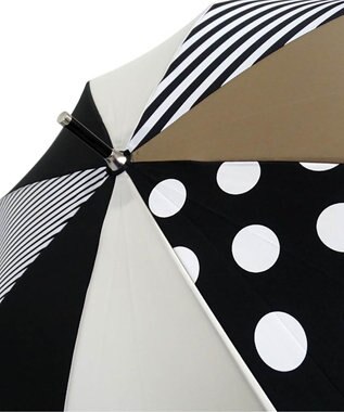 +RING レディース向け プラスリング 雨傘（長）60cm BLK T1146 黒