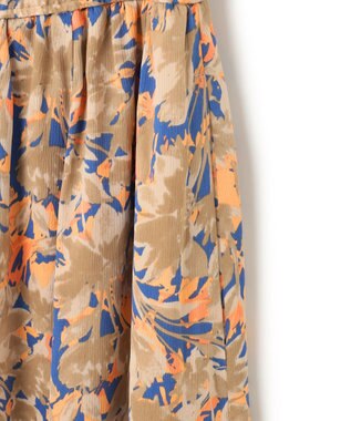 J.PRESS YORK STREET 【WOMEN】シャドーフラワーフレアスカート ブルー系5