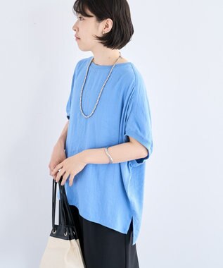 Green Parks Ｔブラウスドルマンスリーブプルオーバー Blue