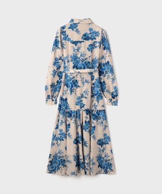 GRACE CONTINENTAL ブーケフラワープリントワンピース ベージュ