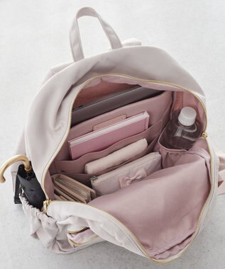 Maison de FLEUR 撥水加工キャリーオンリュック Grayish Pink