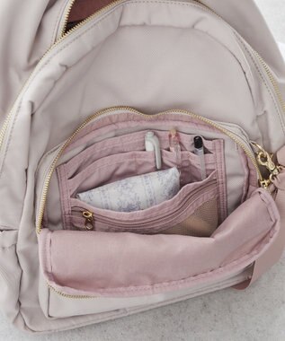 Maison de FLEUR 撥水加工キャリーオンリュック Grayish Pink