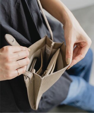 Atelier nuu 日本製 本革 lim ミニショルダー グレージュ