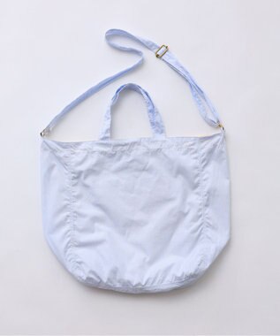LENO NEWS PAPER BAG CANDY STRIPE / ニュースペーパーバッグ SAXE BLUE