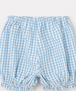 組曲 KIDS 【80-90㎝】ギンガム セットアップ ブルー系3