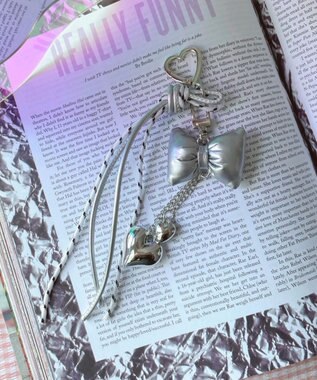 WEGO リボンクッションセットキーホルダー シルバー