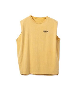 WEGO ヴィンテージウォッシュタックノースリーブT マスタード