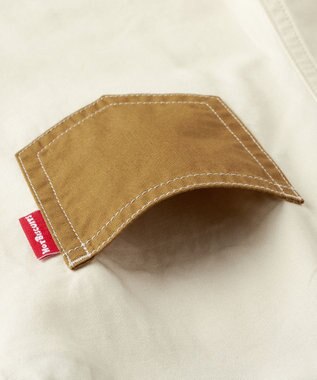 MIKI HOUSE HOT BISCUITS 【70-110cm】 レトロ ロゴ刺繍 オーバーオール 白