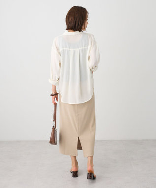 CRAFT STANDARD BOUTIQUE オーガンジーブラウス Ivory