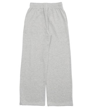 WEGO 【SCHOOLITEM/ウエストゴム】イージーストレートスウェットパンツ 杢グレー