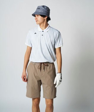 FILA GOLF／marie claire 【Kappa】柄半袖ポロシャツ ホワイト