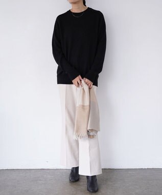 TOQUE 〈高垣麗子さんコラボ〉【ユニセックス】ベビーアルパカラグランニット 漆黒