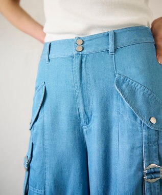 GRACE CONTINENTAL ワークワイドパンツ インディゴ