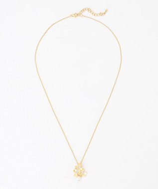 組曲 メタルフラワーネックレス ゴールド系
