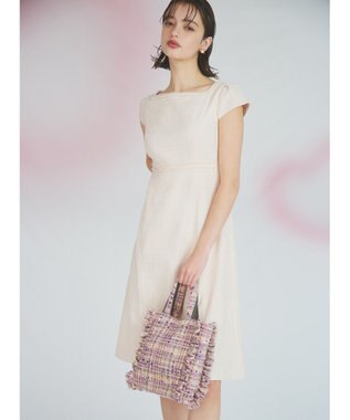 TOCCA 【美人百花掲載】【一部カラー撥水】TRIM WAVES MINITOTE ミニトートバッグ ライラック系