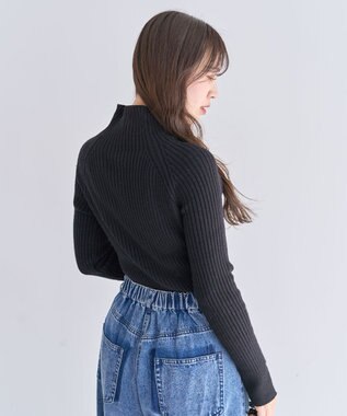 Green Parks ・Ｐｅｔｉｔ　Ｆｌｅｕｒ　ボトルネックリブニット Black