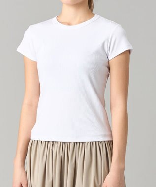 Chacott ソフトリブTシャツ ホワイト