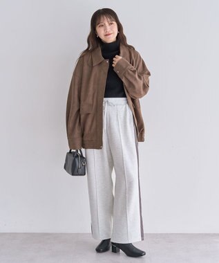 Green Parks ・Ｐｅｔｉｔ　Ｆｌｅｕｒ　ボトルネックリブニット Black