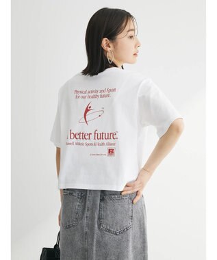 Green Parks ■別注ＲＵＳＳＥＬＬ　ＡＴＨＬＥＴＩＣ　ショート丈ｐｔＴ Off White