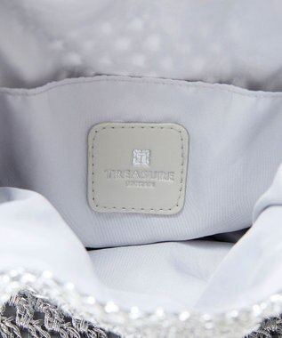 TOPKAPI 【TREASURE TOPKAPI】メタリック ラウンド トートバッグ シルバー