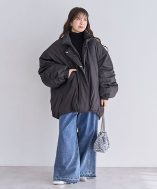 Green Parks ・Ｐｅｔｉｔ　Ｆｌｅｕｒ　ボトルネックリブニット Black