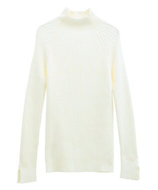 Green Parks ・Ｐｅｔｉｔ　Ｆｌｅｕｒ　ボトルネックリブニット Off White