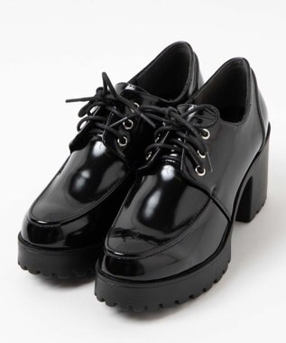 WEGO レースアップヒールシューズ ブラックその他