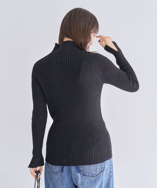 Green Parks ・Ｐｅｔｉｔ　Ｆｌｅｕｒ　ボトルネックリブニット Black