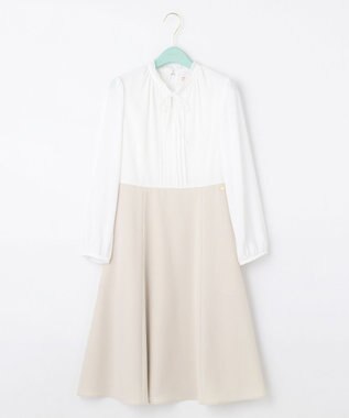TOCCA 【洗える】SUNNY 長袖ドレス ベージュ系