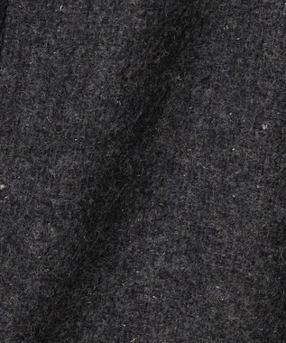 組曲 【2WAY】ラメフラノ フリル襟ワンピース チャコールグレー系