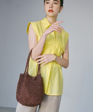 TOPKAPI 【TREASURE TOPKAPI】メタリック ラウンド トートバッグ