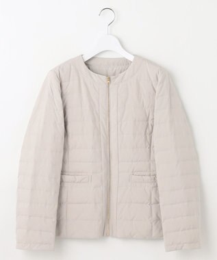 自由区 【カタログ掲載】ライトダウンリバーシブルノーカラー ジャケット グレージュ