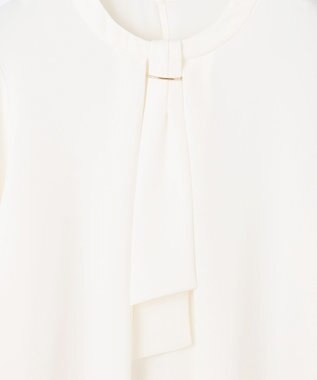 ANY L 【洗濯機可/2WAY】ボウタイブラウス オフ