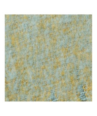 MOONBAT estaa ボリュームマフラー シャンブレー／手洗い可 ミントグリーンxイエロー