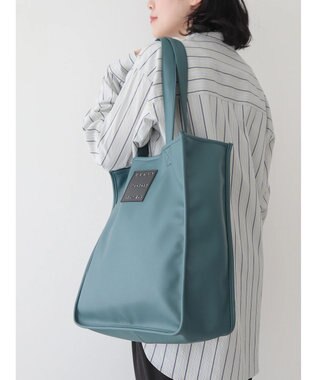 CRAFT STANDARD BOUTIQUE フェイクレザースクエアトート Blue Green