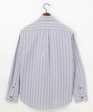 JOSEPH ABBOUD 【オーガニックコットン使用】 オーガニックコードストライプ シャツ ネイビー系1