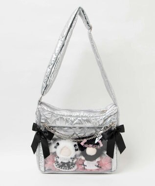 WEGO 【痛バ＆推し活グッズ】ときめきキルティング痛ショルダーS シルバー