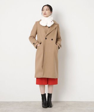 MOONBAT MACKINTOSH PHILOSOPHY(マッキントッシュ フィロソフィー）バッキンガムベア フェイクファー プチマフラー オフホワイト