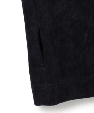 BEIGE， 【洗える・BAILA掲載】BUTLER / ストレッチベロアボートネックカットソー Black