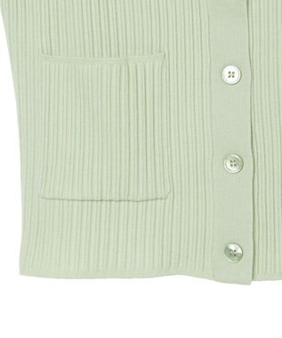 JOSEPH 【洗える】ファインリブメリノ　カーディガン Matcha