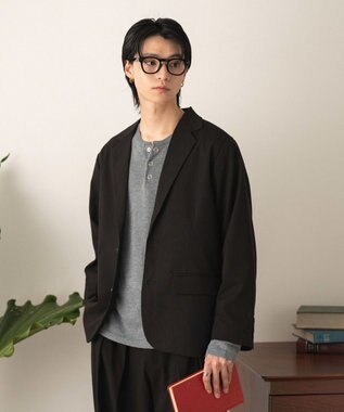 WEGO 【フォーマル/セットアップ対応】シングルテーラードジャケット ブラック