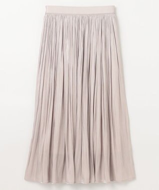 ANY 【ウエストゴム】シャイニーギャザースカート ピンク