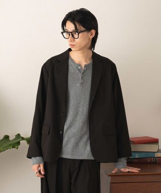 WEGO 【フォーマル/セットアップ対応】シングルテーラードジャケット ブラック