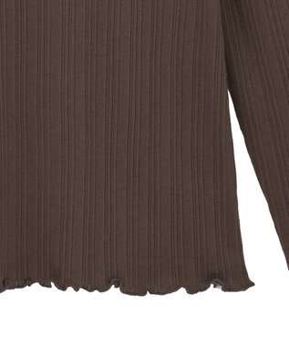 earth music&ecology チェーンリブホルターネックプルオーバー Brown