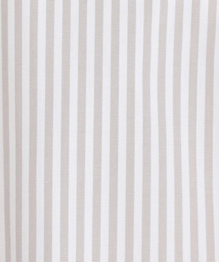 J.PRESS LADIES 【洗える・接触冷感・UVケア】エステネージュストライプ シャーリング  ブラウス グレーストライプ系