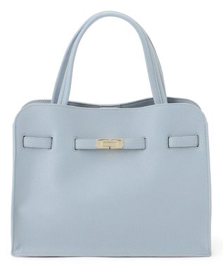 23区 ベルト付き 2WAY トートバッグ サックスブルー系