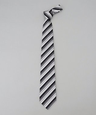 GOTAIRIKU 【WEAR BLACK】フォーマル用_ストライプ ネクタイ ブラック系1